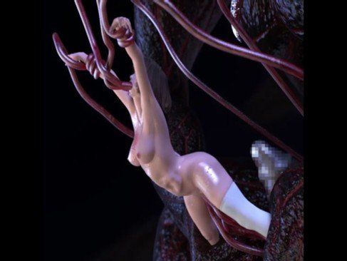 Anime estuprada por monstro com tentaculos e vara gigante